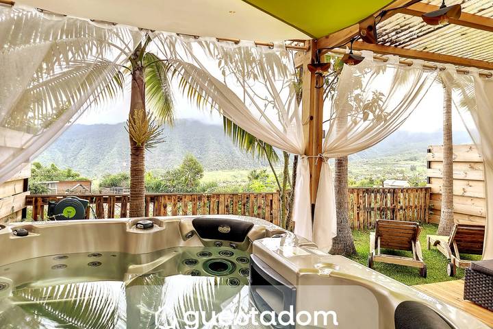 Bungalow pour 5 personnes, avec jacuzzi et jardin, adapté aux familles - 1