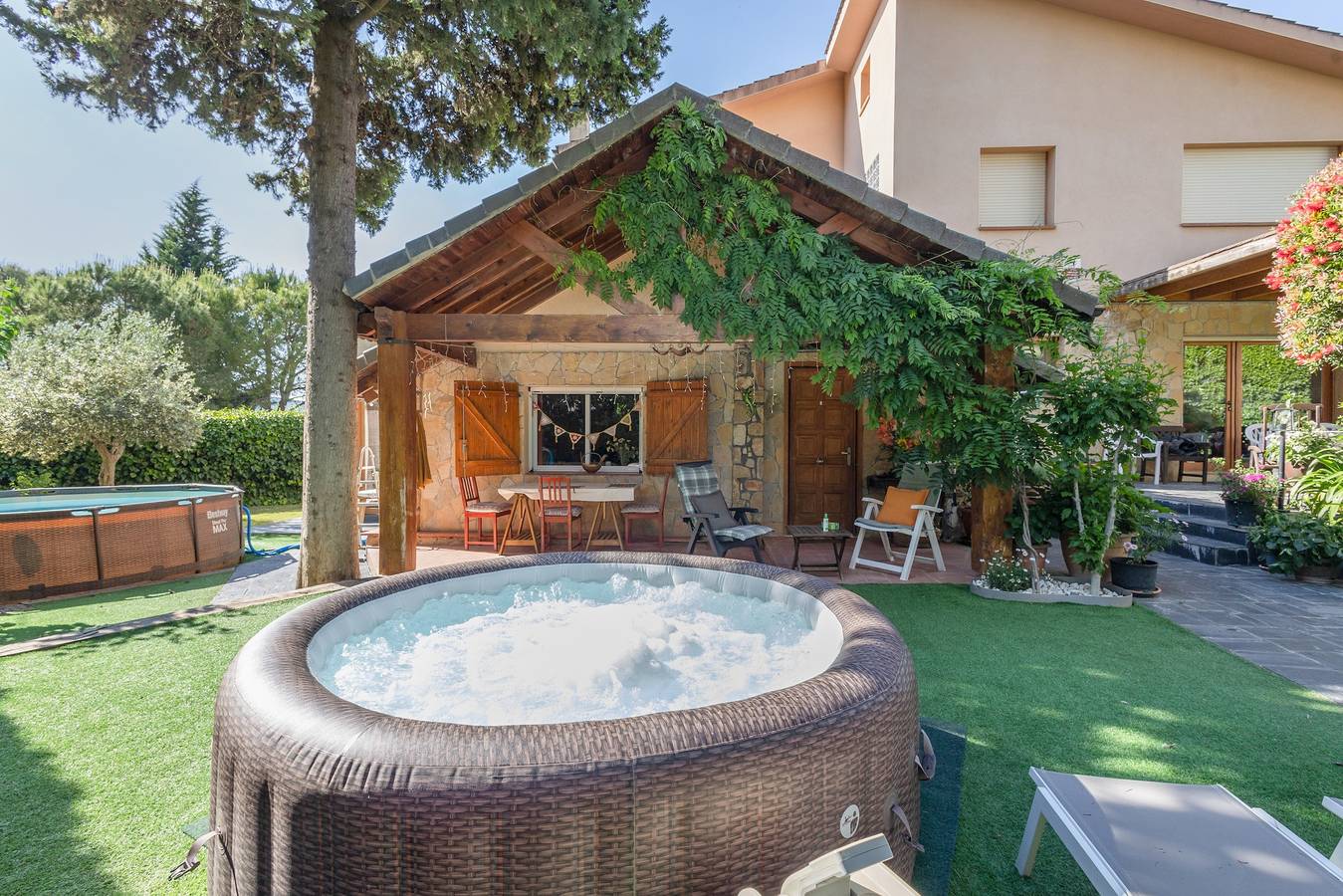 Ländliche Hütte 'La Casita de la Font del Bosc' mit Spa – Charmantes ganzes Landhaus in Mediona, Barcelona Binnenland