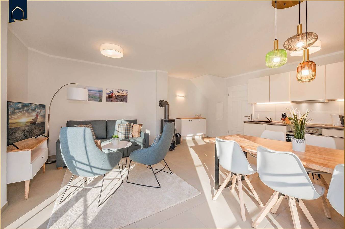Stilvolles Ferienhaus im Fischerdorf mit Garten, 3 Etagen & Infrarotkabine im Grünen in Zirchow, Usedom