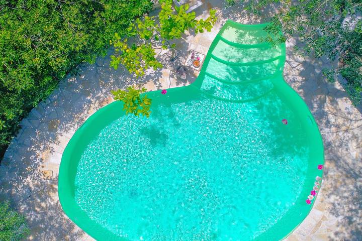 Hütte für 2 Personen, mit Terrasse und Garten sowie Pool in Griechenland