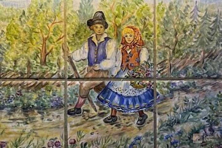 Blockhütte für 10 Personen, mit Sauna und Terrasse