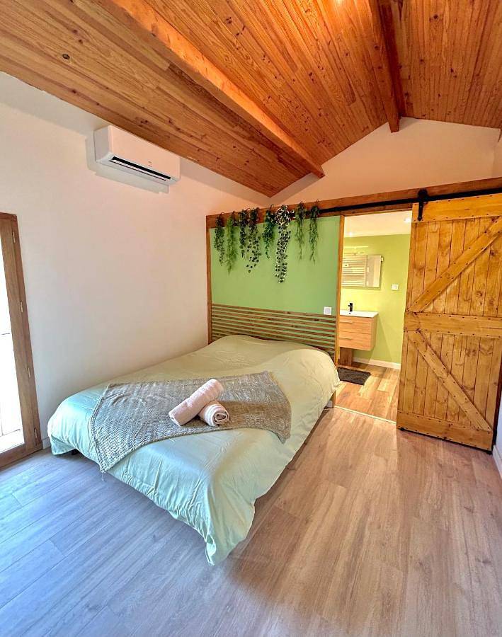 Location de vacances pour 11 personnes, avec jacuzzi ainsi que piscine et jardin, adapté aux familles à Mons (Gard)