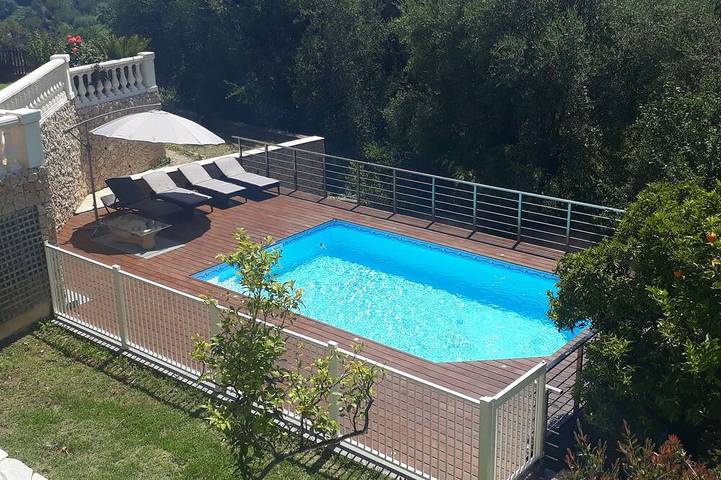Maison de vacances pour 8 personnes, avec jardin ainsi que balcon et piscine