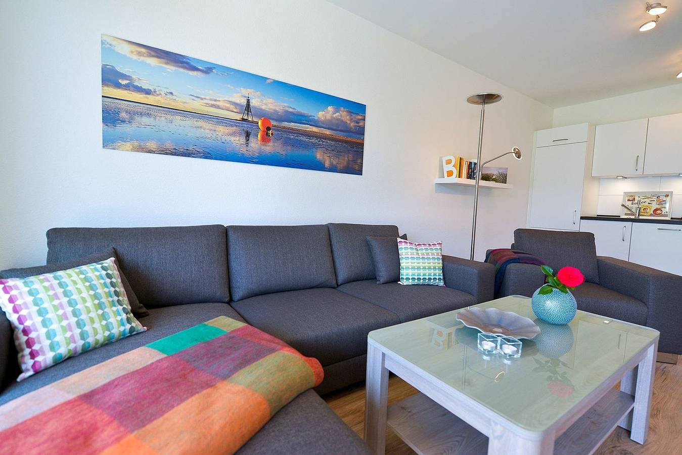 Ganze Wohnung, Haus Hohe Geest Hg05 – barrierearme Ferienwohnung mit Balkon & Sauna in Sahlenburg Strand, Cuxhaven