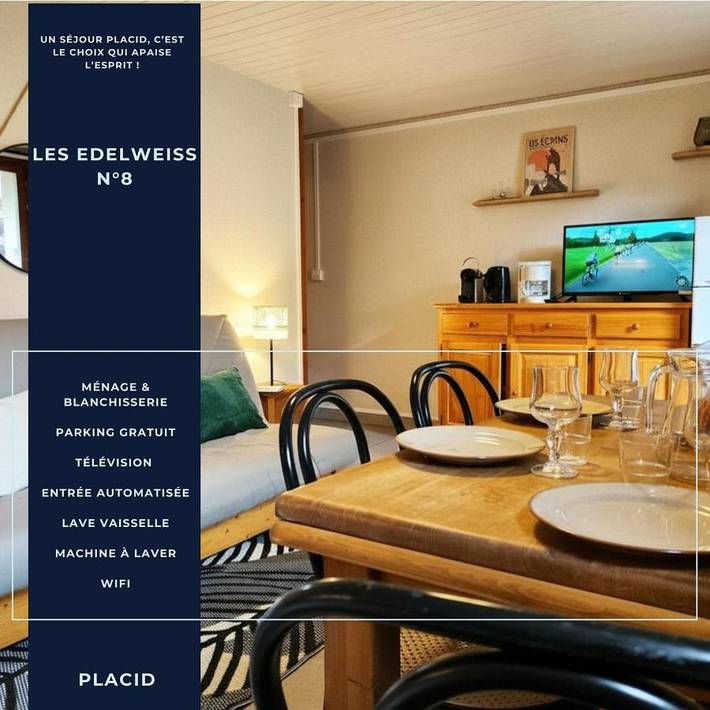 Appartement de vacances pour 6 personnes, avec piscine ainsi que jardin et terrasse