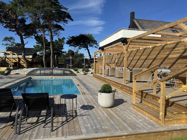 Ferienwohnung für 4 Personen, mit Garten und Pool sowie Terrasse in Halmstad - 4