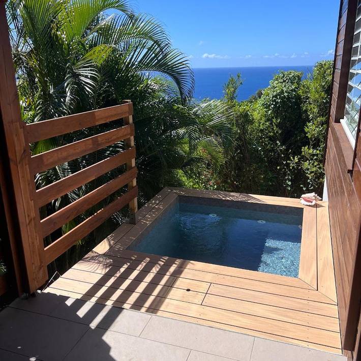 Maison de vacances pour 2 personnes, avec jardin et vue ainsi que piscine et terrasse