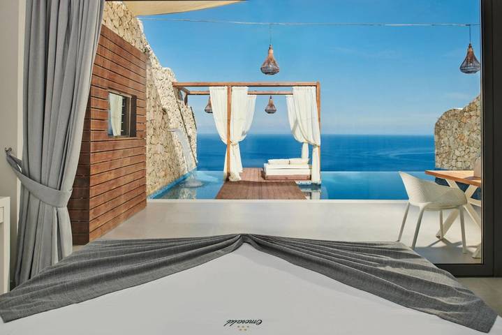Villa für 3 Personen, mit Ausblick und Pool sowie Garten auf Zakynthos