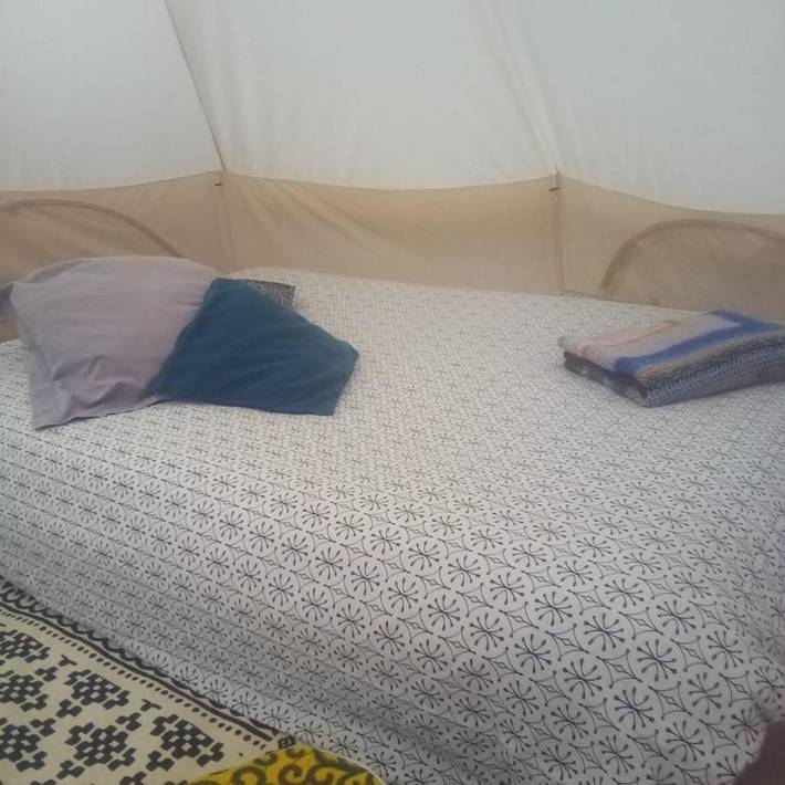 Tente pour 5 personnes, avec jardin et vue en Ardèche - 4