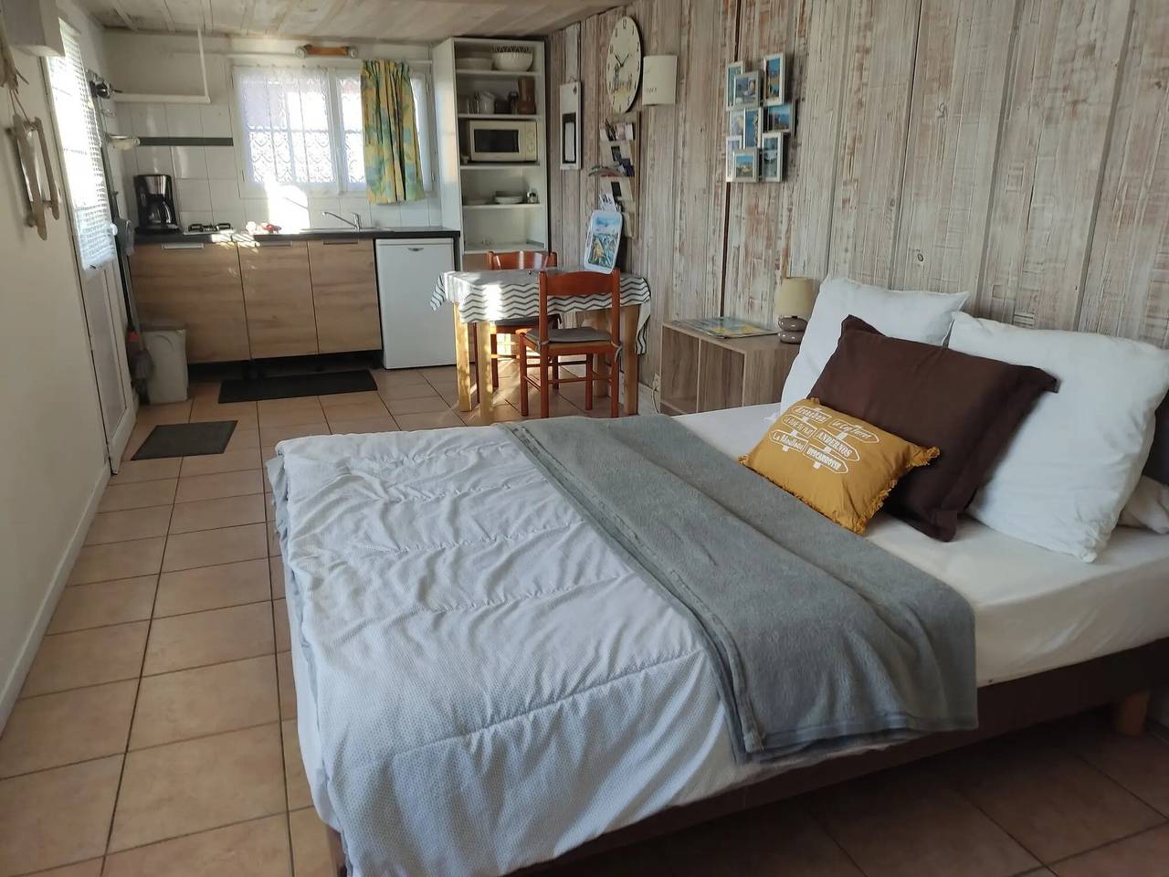 Estudio entero, Les Cigales du Bassin en Gujan-Mestras: jardín privado, mascotas bienvenidas y Wi-Fi in Gujan-Mestras, Region de Arcachon