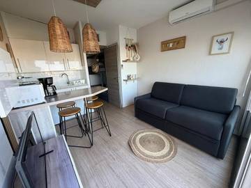 Gîte pour 4 personnes, avec balcon et vue dans Carnon-Plage