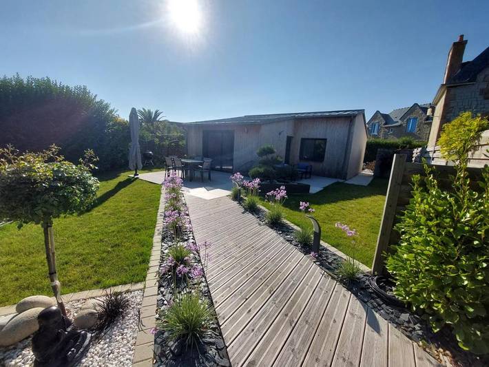 Maison de vacances pour 2 personnes, avec jardin ainsi que vue et bassin pour enfant