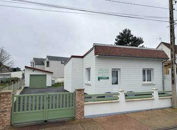 Gîte pour 4 personnes, avec terrasse et jardin dans Plage de la Digue Jules Noiret