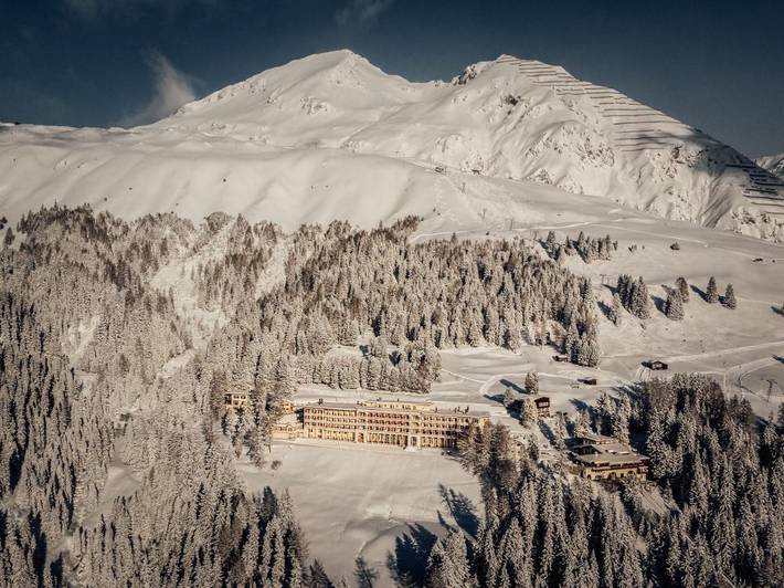 Hotel für 6 Personen, mit Balkon und Terrasse sowie Garten und Sauna in Davos
