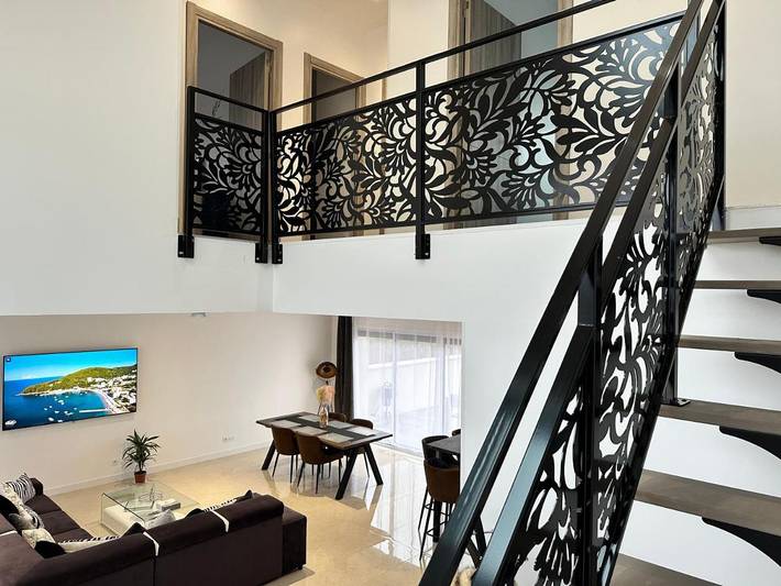 Appartement de vacances pour 11 personnes, avec vue et jardin