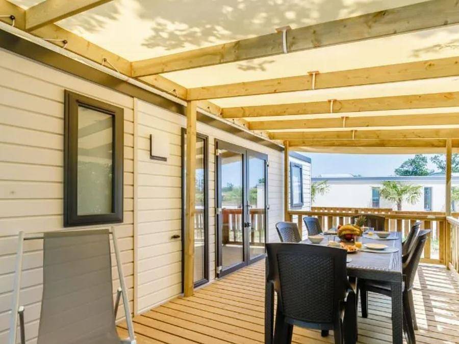 Camping le Bois Joli - Mobilheim 6 personen - Prestige - 3 Schlafzimmer - Tv - Lv in Bois-de-Céné, Vendée