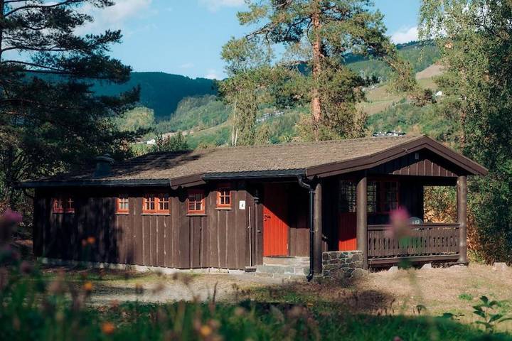 Fjellhytte for 6 personer, med Terrasse og Hage i tillegg til Utsikt i Hafjell