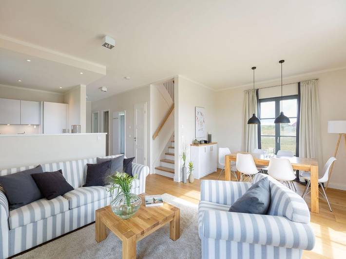 Ferienhaus für 4 Personen, mit Garten und Kinderpool sowie Ausblick und Sauna, mit Haustier in Dranske