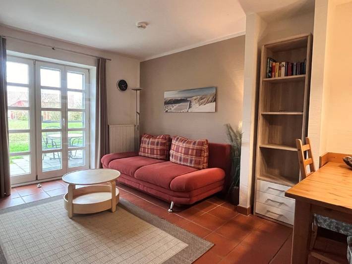 Ferienwohnung für 2 Personen, mit Terrasse und Garten sowie Kinderpool und Sauna in Dranske