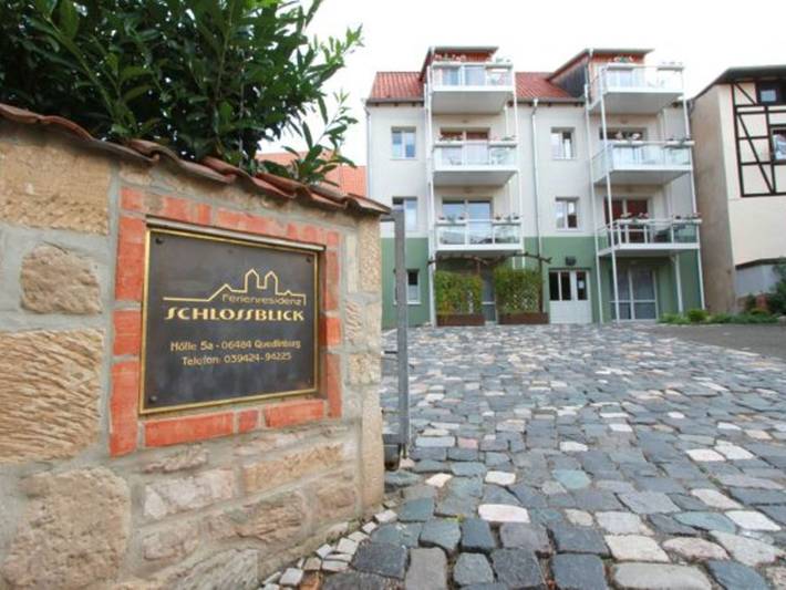Ferienwohnung für 4 Personen, mit Balkon und Terrasse sowie Garten und Sauna in Adventsstadt Quedlinburg