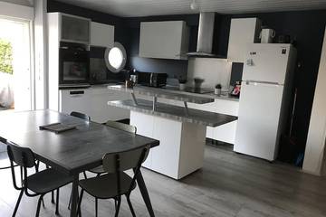 Location de vacances pour 5 personnes, avec terrasse à Le Grand-Village-Plage