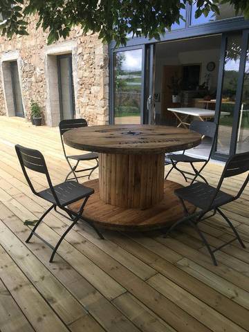 Cottage pour 2 personnes, avec jardin ainsi que terrasse et vue à Chavanay