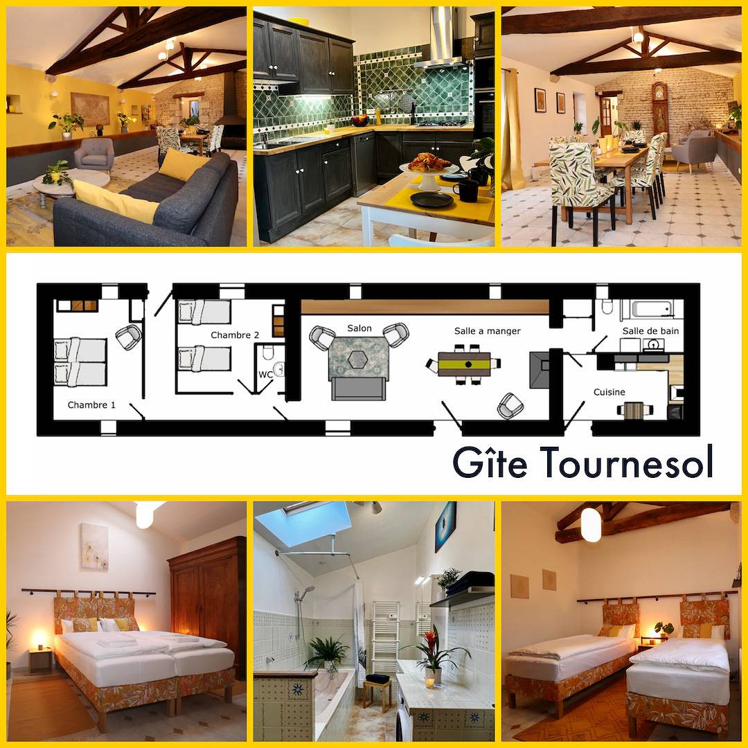Two Gîtes, One Beautiful Setting – Ideal for Family Reunions & Friends (10 Guests) in Brûlain, Région de Niort