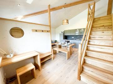 Ferienwohnung für 4 Personen, mit Ausblick und Garten in Wangen