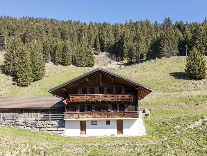 Ferienhaus für 14 Personen, mit Balkon und Terrasse sowie Garten und Sauna im Wallis