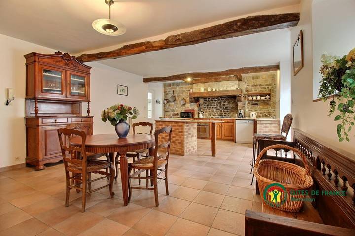 Gîte for 12 people, with view and garden as well as pool - 1