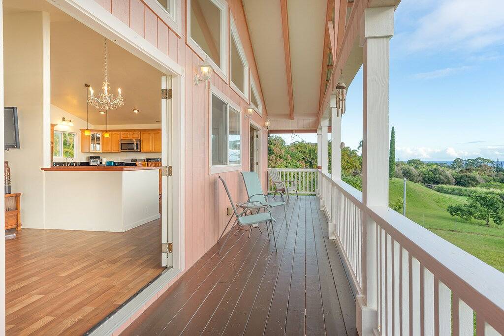 Spectacular two-story ocean-view home on two acres with covered lanai in Hamakua