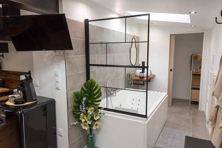 Entire apartment, Aub'Or du bouchon Cosy studio with whirlpool for two in Troyes, Aube