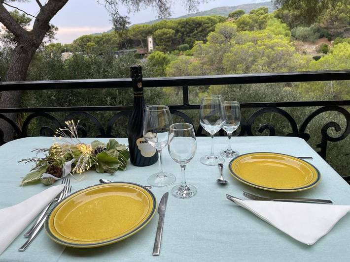 Villa für 4 Personen, mit Ausblick und Garten, mit Haustier