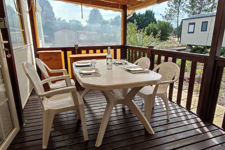 Mobil-home climatisé · Piscine · 2 terrasses · 20 min plages Landes in Herm, Région de Dax
