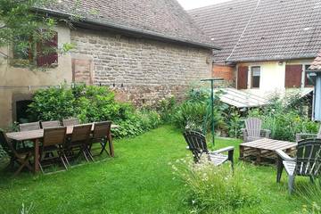 Gîte pour 7 personnes, avec jardin et balcon à Lohr (homonymie)