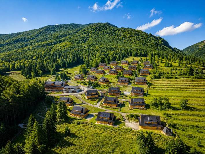 Chalet für 7 Personen, mit Whirlpool und Terrasse sowie Garten und Kinderpool in der Slowakei