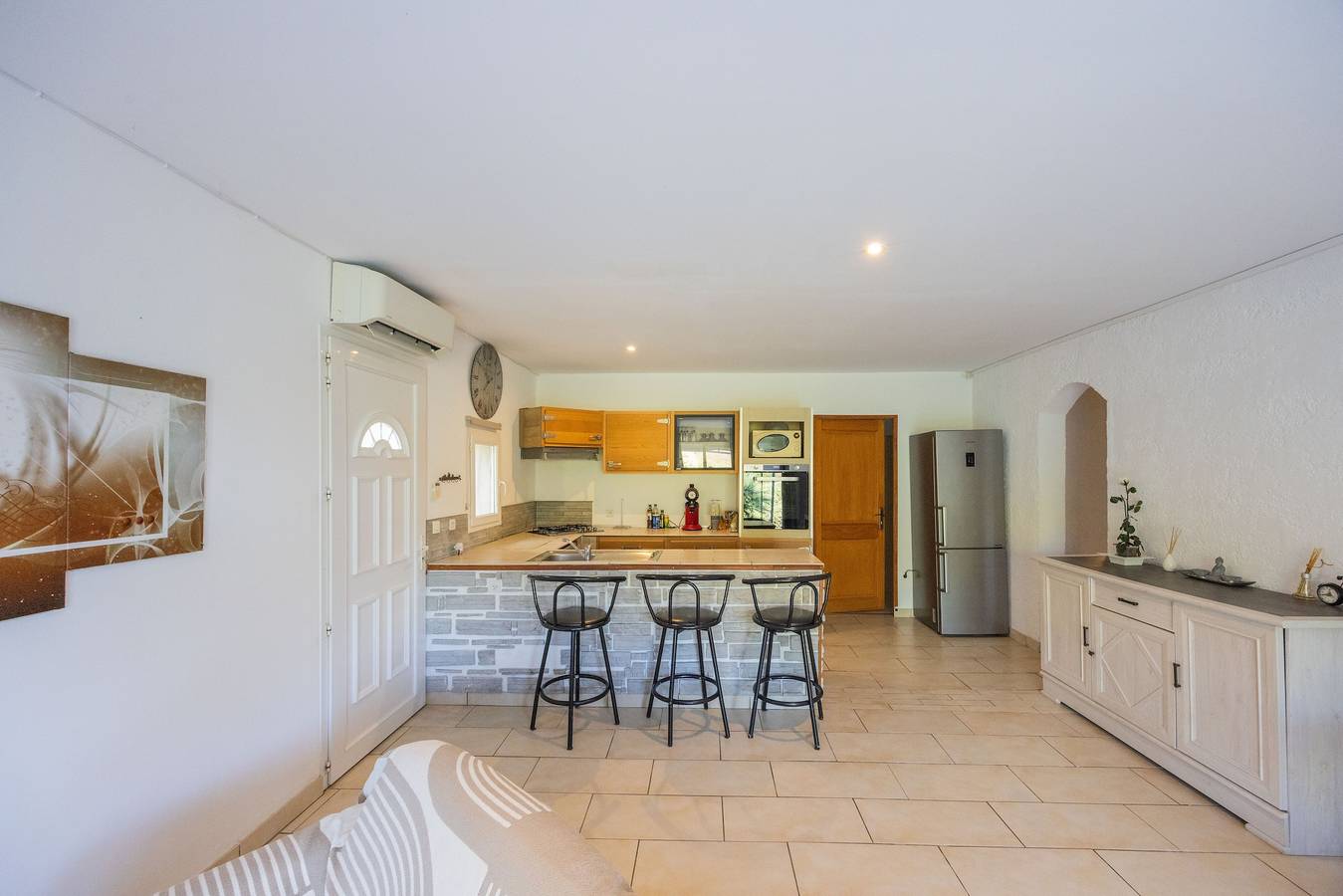 Villa „Appartement mit Garten“ mit Bergblick, privaten Terrassen und Klimaanlage in Aléria, Corte und Umgebung