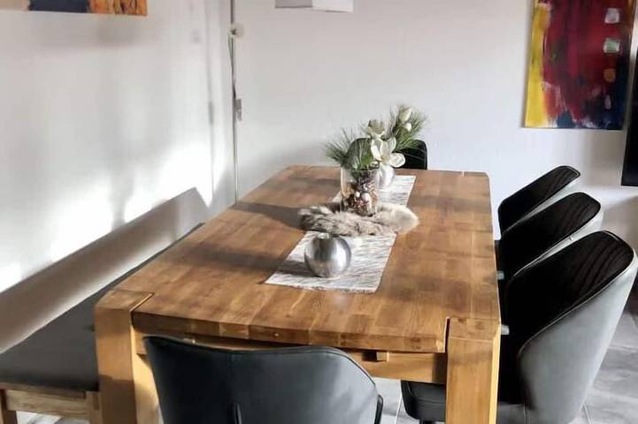 Ferienhaus für 8 Personen, mit Terrasse und Garten sowie Sauna, mit Haustier