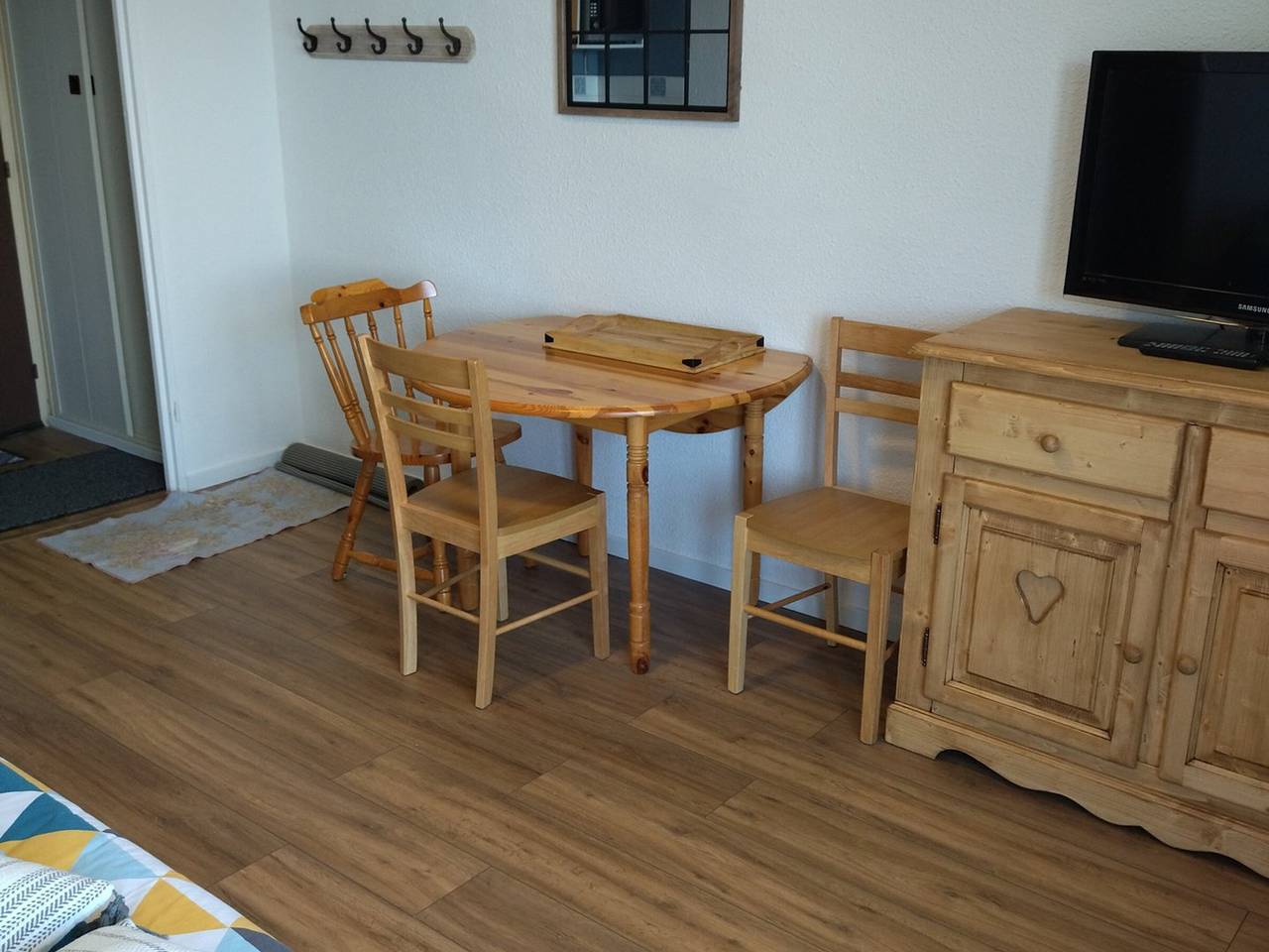 Apartamento entero, A pie de pistas, 2 piezas para 5 pers, balcón, vista al valle in Prapoutel, Les Adrets