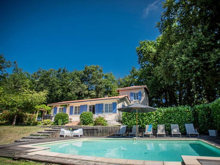 Maison de vacances pour 7 personnes, avec Terrasse ainsi que Jardin et Piscine