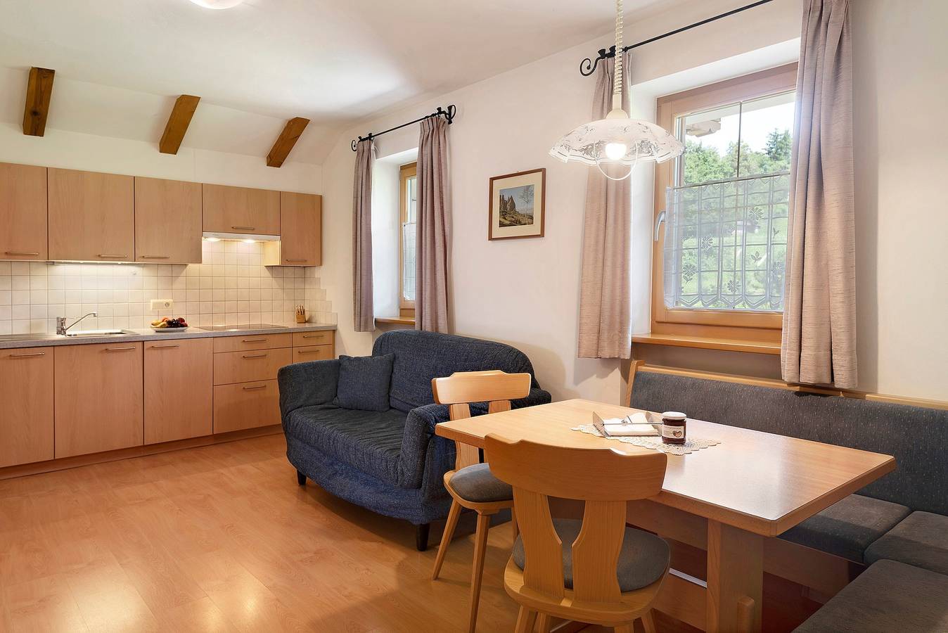 Ganze Wohnung, Ferienwohnung "Stinerhof - Panoramablick" mit Bergblick, Balkon & Garten in Völs am Schlern, Dolomiti Superski