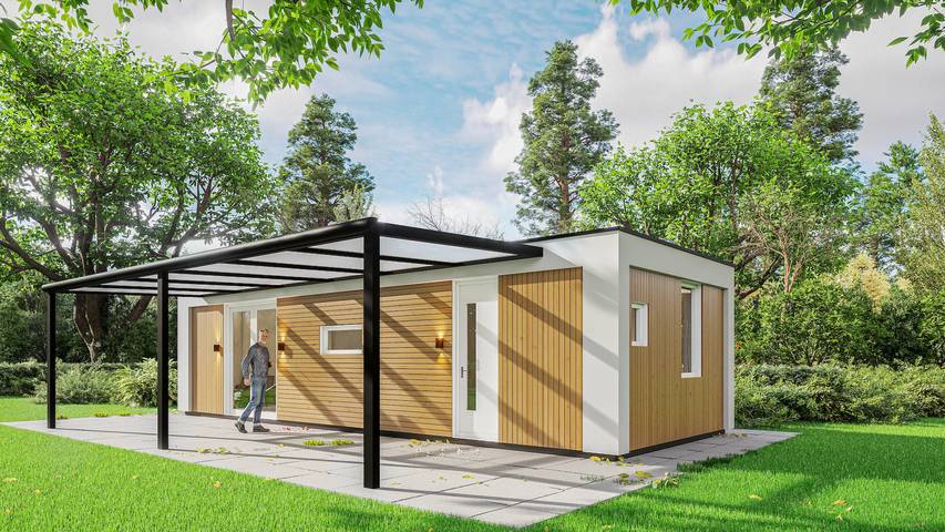 Bungalow für 4 Personen, mit Balkon/Terrasse und Terrasse - 1