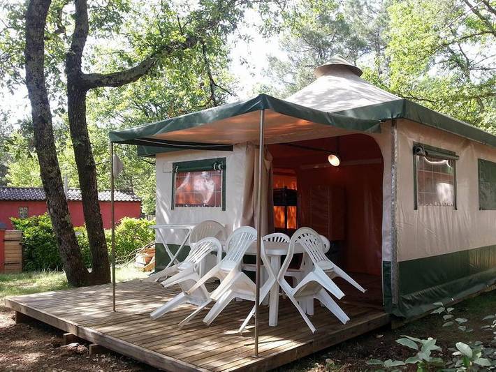 Camping Parc Saint Sauvayre - Bungalow toilé 5 personnes - 5 places in Vagnas, Ardèche