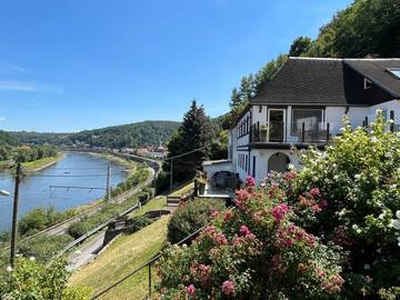 Ferienhaus für 5 Personen, mit Ausblick und Terrasse sowie Sauna in Sächsische Schweiz