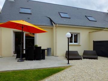 Gîte pour 6 personnes, avec jardin et terrasse à Port-en-Bessin-Huppain
