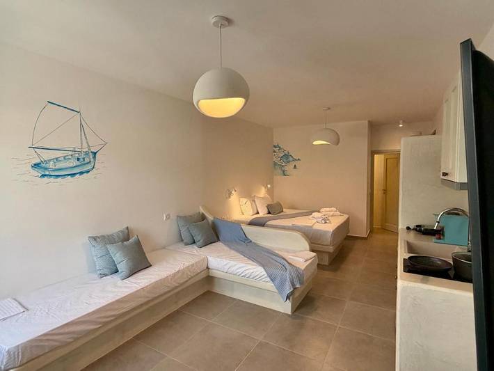 Appart’hôtel pour 3 personnes, avec Balcon ainsi que Terrasse et Vue