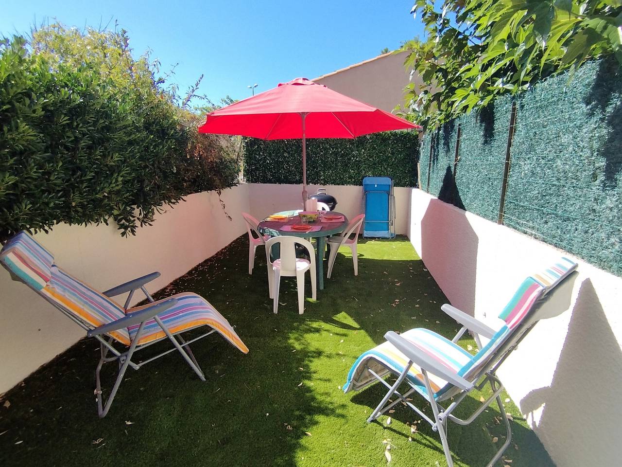 Neu 2024 - Studio mit Klimaanlage, Garten, nahe Strand,4 Pers, Narbonne-Plage in Narbonne Plage, Narbonne