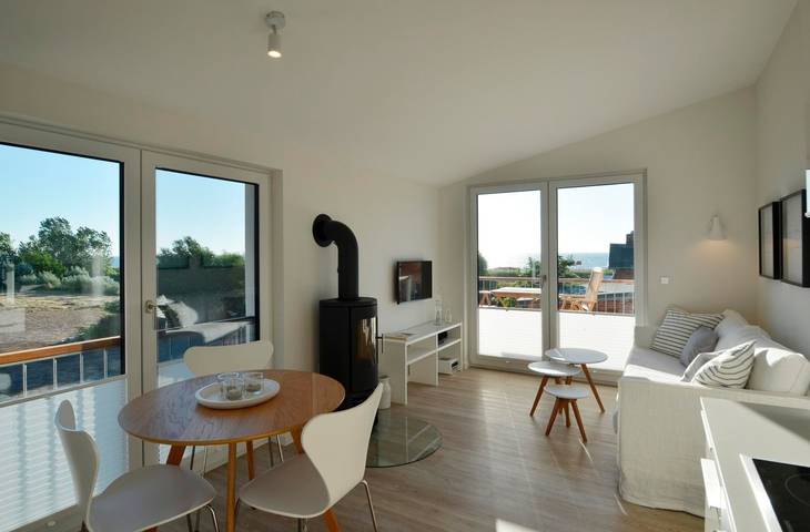 Ferienwohnung für 2 Personen, mit Balkon und Terrasse sowie Garten und Sauna in Kronsgaard