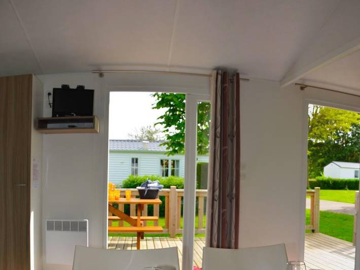 Camping Ty Nenez - Mobilheim 4 personen - Komfort - Große überdachte Terrasse in Pont-Scorff, Côte des Mégalithes