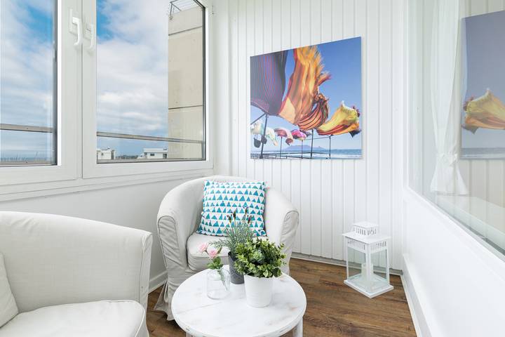 Ferienwohnung für 2 Personen, mit Balkon in Kieler Woche